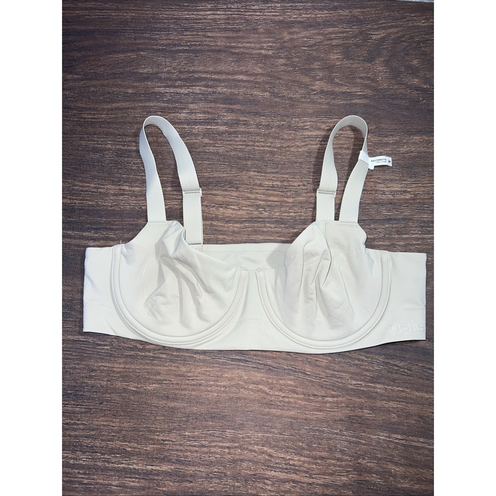 Aerie Smoothez Balconette Bra Size 38C Nude Underwire NWOT
